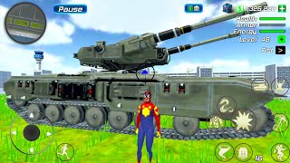 Rope Frog Ninja Hero NEW UPDATE Army Tank Helicopter and Cars Driver Simulator  Android Gameplay [upl. by Tyre143]