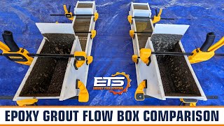 Epoxy Grout Flow Box Comparison  Epoxy Grout Shootout 2022 [upl. by Aicirtac]