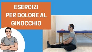 Esercizi per dolore al ginocchio [upl. by Capone245]