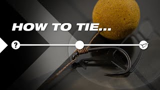 How To Tie a BASIX Carp Rig  HAIR RIG  KORDA [upl. by Ahtram]