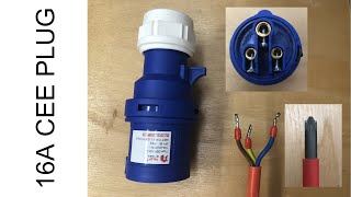 Wiring a 16 amp Plug Professionally  CEE 16A IP44 Plug [upl. by Nymassej727]