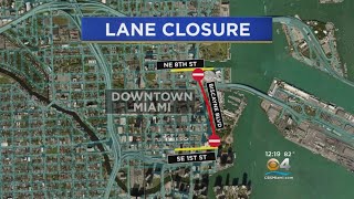 Biscayne Blvd Lane Closures This Weekend [upl. by Acinok]