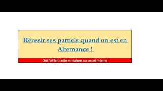 Réussir ses partiels quand on est en alternance ça tourne mal [upl. by Fia]