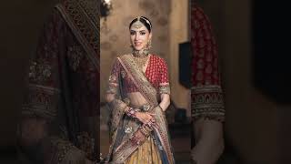 Unique style of adding antique jewellery into the outfit  Dolly Jain wedding drape [upl. by Ailedamla]