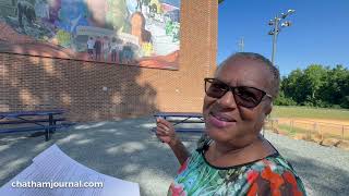 Mary Nettles talks about the mural at George Moses Horton Middle School  62124 [upl. by Kenlee]