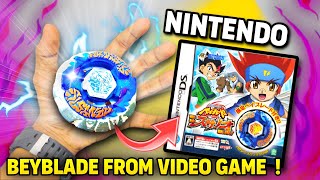 unboxing Beyblade from NINTENDO video game  pocket toon [upl. by Annovad707]