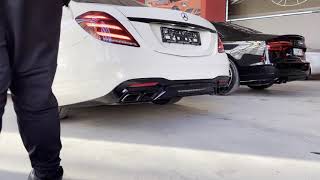 S500 4m 63amg exhaust system W222 [upl. by Worrad]