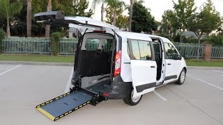 Ford Transit Connect Wheelchair Van  Rear Entry Wheelchair Ramp [upl. by Cicely]