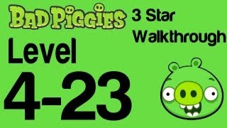 Bad Piggies 423 Flight in the Night Level 423 3 Star Walkthrough  WikiGameGuides [upl. by Eenet803]