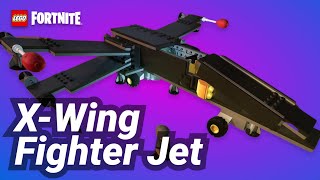 X Wing Fighter Jet Test Flight LEGOfortnite [upl. by Hameerak]