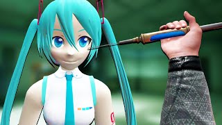 I Performed Illegal Experiments on Hatsune Miku in BONEWORKS VR [upl. by Anilehcim]