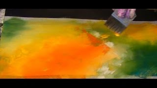 Blending Colours Acrylfarbe verblenden Tutorial [upl. by Anauqat613]