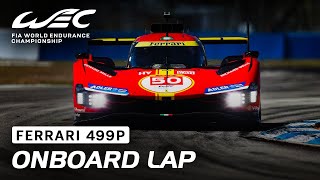 Ferrari 499P Hypercar first ever onboard footage I 2023 1000 Miles of Sebring I FIA WEC [upl. by Kynthia]