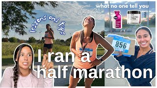 I Ran My First Half Marathon  Lessons Learned  Tips [upl. by Lekcar254]