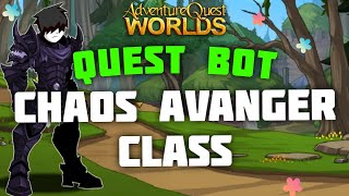 AQW  CHAOS AVENGER CLASS QUEST BOT AND INSIDE THE CHAOS AVENGER CLASS SHOP GRIMOIRE AND GRIMLITE [upl. by Eneiluj187]