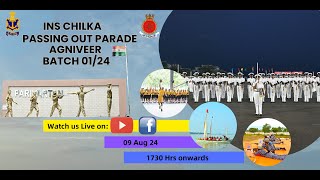 INS CHILKA PASSING OUT PARADE OF AGNIVEER BATCH 0124 [upl. by Alial504]