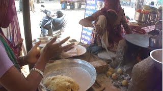 Cooking  Rajasthani Dal Bati  Food On Ash  Primitive Technology By Indian Village Women [upl. by Adar662]