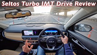 2024 KIA Seltos Turbo IMT Drive Review IndianTorque [upl. by Pam510]