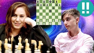 Creative chess genious Daniil Dubov  Judit Polgar vs Daniil Dubov [upl. by Perle]