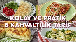 Kolay ve Pratik 8 Kahvaltılık Tarif Seç Beğen  Yemek Tarifleri [upl. by Newnorb248]