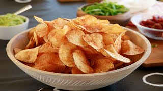 Uyda CHIPS tayyorlaymizPotato Chips MakingХрустящие ЧИПСЫ в Домашних условиях [upl. by Naryk]