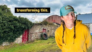 Derelict barn TRANSFORMED in 48 HOURS  traditional Irish cottage restoration [upl. by Anaul168]