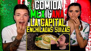 🇲🇽 REACCIONAMOS a LA CAPITAL 😲 ENCHILADAS SUIZAS morimos de hambre ft CygnusyRomantic [upl. by Nenerb108]