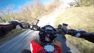 Ducati Hypermotard 1100 evo sp test gopro [upl. by Aloz]