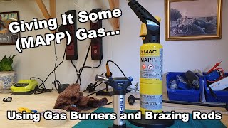 USING MAPP GAS AND BRAZING RODS WHEN YOU CANT WELD [upl. by Martyn56]