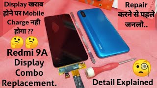 Redmi 9A Display Combo Replacement  Redmi 9A 9i Screen Display Change  Good Quality Folder [upl. by Nodnas]