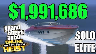 GTA Online Cayo Perico Heist Longfin Approach SOLO Elite 1991686 [upl. by Oeht931]