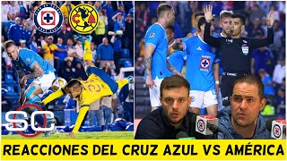 JARDINE y ANSELMI REACCIONARON tras el POLÉMICO PENAL en CRUZ AZUL vs AMÉRICA  SportsCenter [upl. by Adnimra]