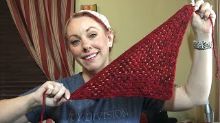 5 Make with Me  Crochet Hair Bandanna aka Kerchief  My crochet and Knit Vlog [upl. by Sew22]