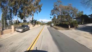 Drive on Sunset Dr in Redlands CA after winter storm Feb 2013 The Point Contour camera [upl. by Nollaf]