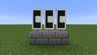 How To Make Letter C Banner In Minecraft  Minecraft Alphabets Banner [upl. by Hallimaj]