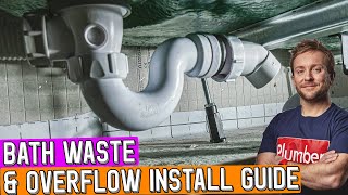 HOW TO FIT A BATH OVERFLOW AND WASTE [upl. by Enirtak]