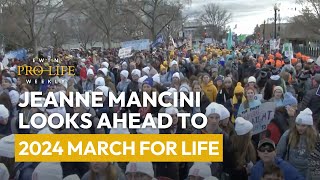 Jeanne Mancini Looks Ahead to 2024 March for Life [upl. by Ainoet]