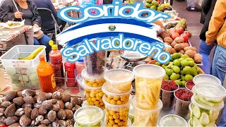 🇸🇻🇸🇻Corredor salvadoreño en Los Angeles  antojito típicos salvadoreños🍛🍦🦪 subscribe el Salvador [upl. by Annahsit390]