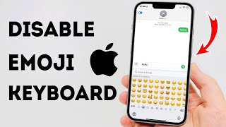 How To Disable Emoji On iPhone Keyboard  Full Guide [upl. by Olette]