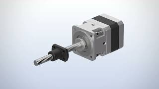 Stepper Motor Linear Actuator Attachment  LA Series [upl. by Liamaj704]