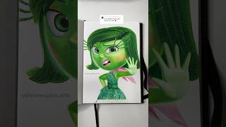 ASMR Drawing Disgust from Inside out sketchbook [upl. by Rother]