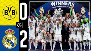 Borussia Dortmund 02 Real Madrid  HIGHLIGHTS  Champions League final 202324 [upl. by Australia]