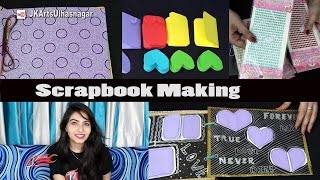 Scrapbook Making  5 Bases 26 Greeting Cards and Scrapbook Material and Tools  JK Arts 1144 [upl. by Hsu]