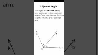 Adjacent Angle  LINES AND ANGLES  CLASS 9  9th  exam basicmath education mathematics [upl. by Ellingston759]