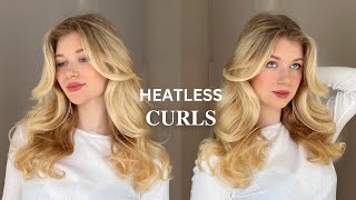 BIG Heatless Curls Tutorial [upl. by Wanyen]