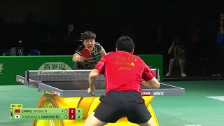 Liang Jingkun vs Tomokazu Harimoto QF  Durban 2023 World Table Tennis Championships China vs Japan [upl. by Yrreiht]