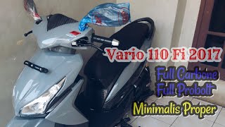 Modifikasi Honda VARIO 110 FI Full Karbon Full Probolt part II [upl. by Eserrehs235]