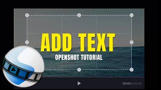 How to Add Text in Openshot  Add Text amp Animate [upl. by Anawed950]