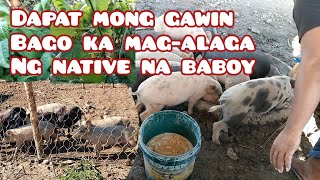 DAPAT MONG GAWIN BAGO KA MAGALAGA NG NATIVE NA BABOY [upl. by Dickey856]