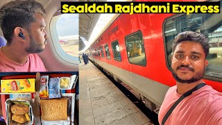 Sealdah Rajdhani Express  New Delhi to Sealdah  My first Flight Experience  Goa To Delhi [upl. by Elleinahc]